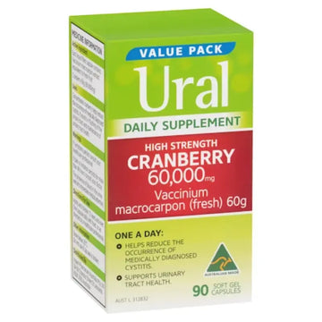 Ural High Strength Cranberry 60000mg 90 Capsules