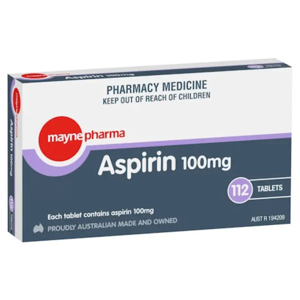 Mayne Pharma Aspirin 100mg 112