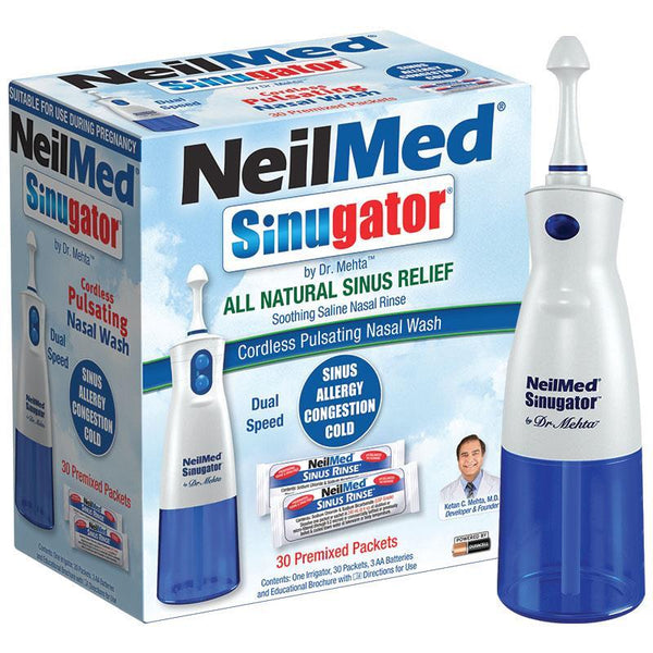 Neilmed Sinugator Cordless Pulsating Nasal Wash 30 Sachets