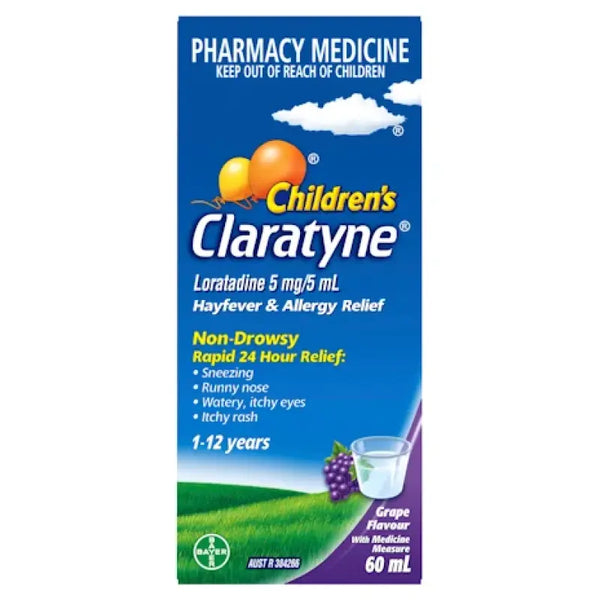 Claratyne Syrup Grape 60mL