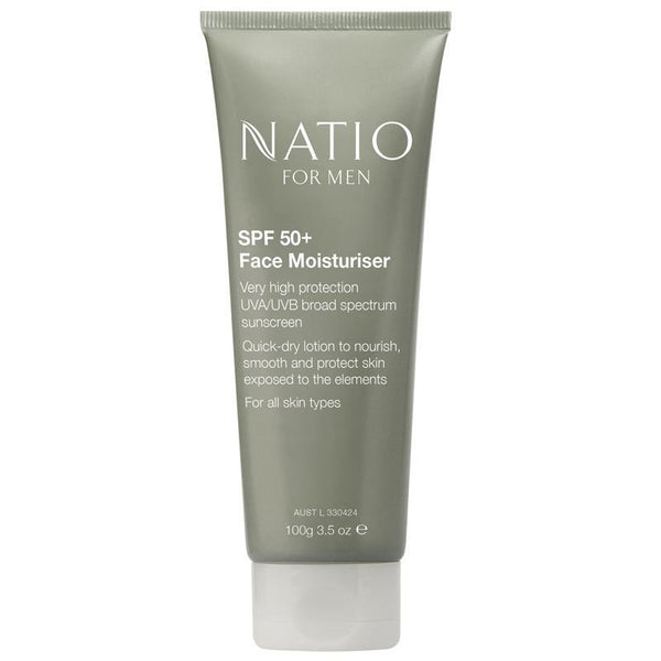 Natio for Men SPF 50+ Face Moisturiser 100g