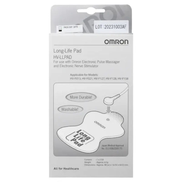 Omron Tens Replacement Electrode Long Life Pads 1 pair (2pcs)