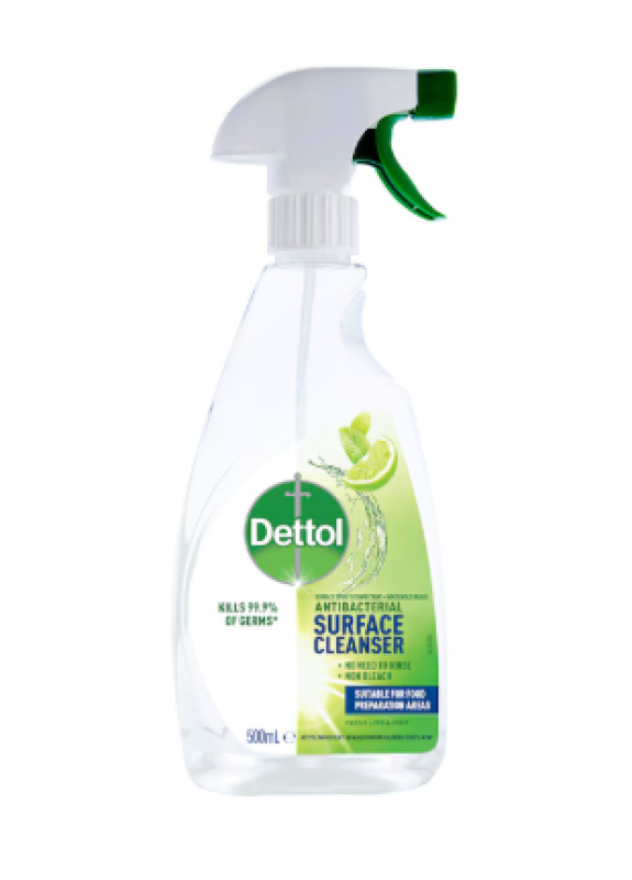 Dettol Multipurpose Disinfectant Cleaning Spray Lime And Mint 500mL