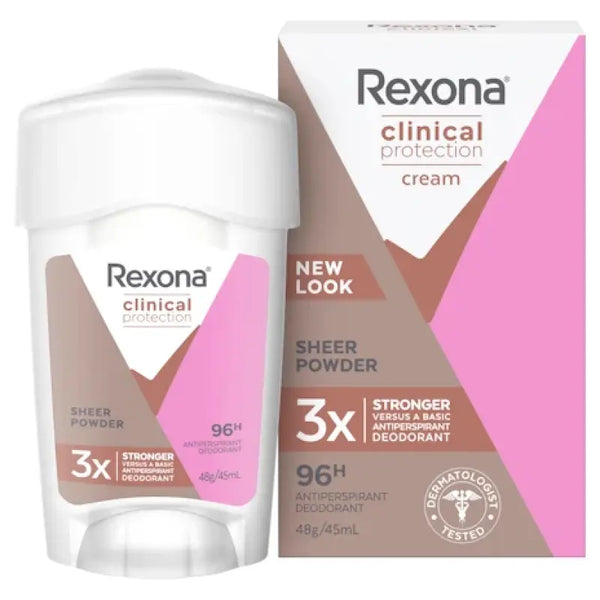 Rexona Women Clinical Protection Antiperspirant Deodorant Sheer Powder 45ml