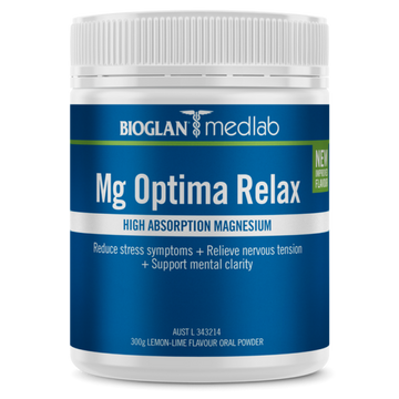 Medlab Mg Optima Relax Lemon Lime 300g