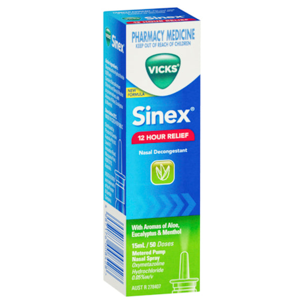 Vicks Sinex Aloe Nasal Spray 15mL