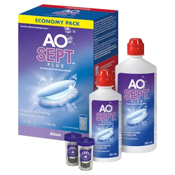 AoSept Plus Economy Pack 360ml and 90ml