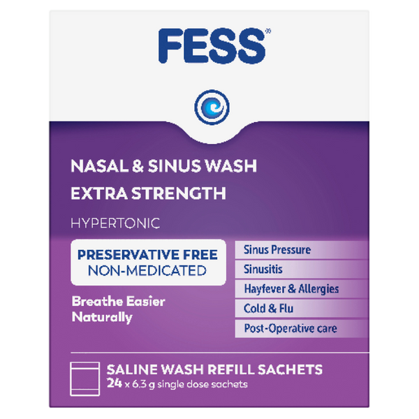 FESS Nasal & Sinus Wash Extra Strength Refill 24s