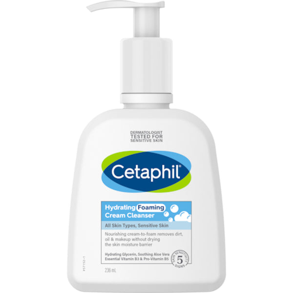 Cetaphil Hydrating Foaming Cream Cleanser 236ml