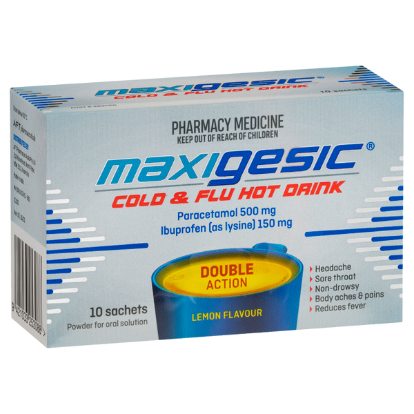 Maxigesic Cold & Flu Hot Drink 10 Pack