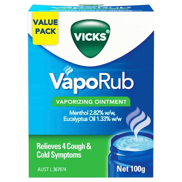 Vicks VapoRub Ointment Decongestant Chest Rub 100g