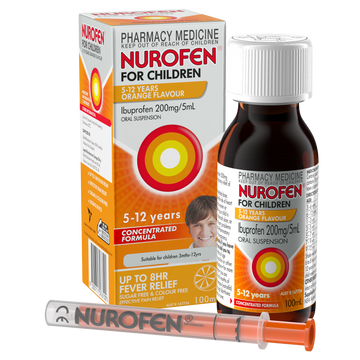 Nurofen Children 5-12 Years Orange Flavour 100mL