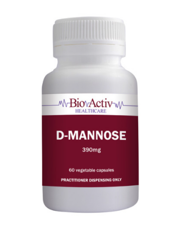 BioActiv Healthcare D Mannose 390mg 60 Capsules