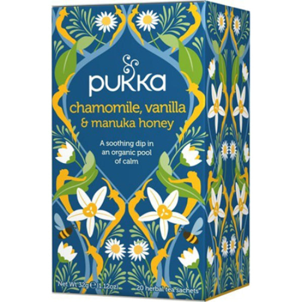 Pukka Chamomile, Vanilla & Manuka Honey Tea Bags 20 Pack