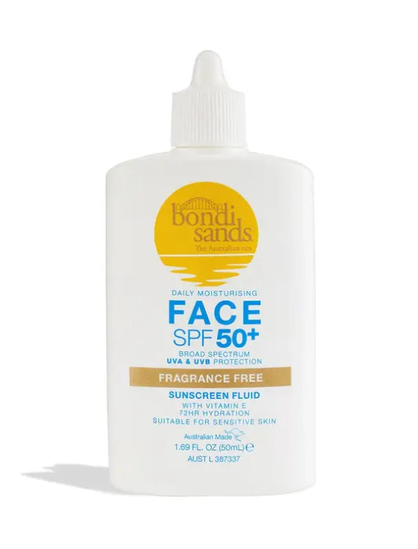 Bondi Sands SPF 50+ Fragrance Free Face Fluid 50mL