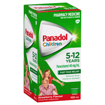 Panadol Children 5-12 Years Strawberry Flavour 100mL