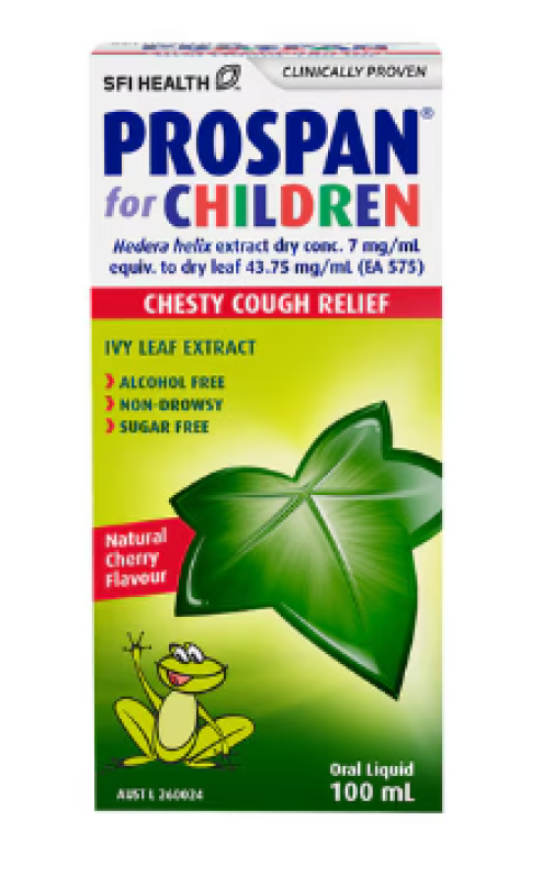 SFI Health Prospan For Children Chesty Cough Relief Cherry Flavour Oral Liquid 100ml