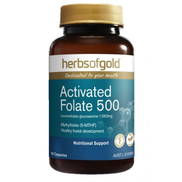 Herbs Of Gold Activated Folate 500 60 Caps