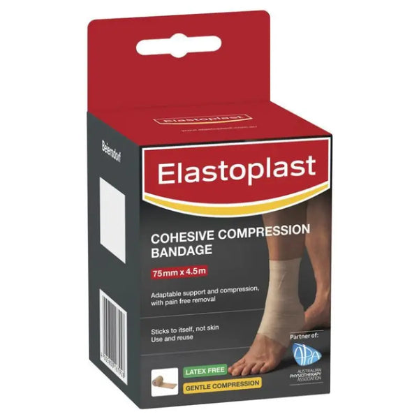 Elastoplast 48317 Cohesive Compression Bandage Flesh Tone 7.5cm x 4.5m