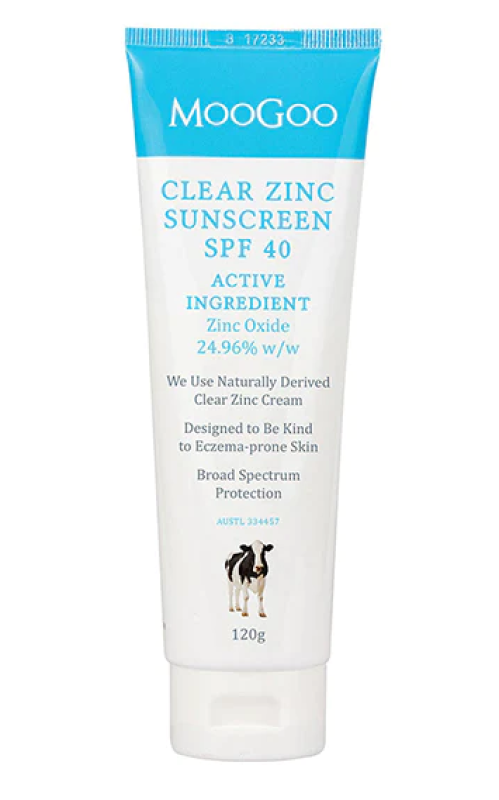 MooGoo Clear Zinc Sunscreen SPF 40 120g