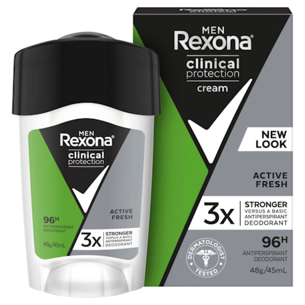 Rexona for Men Clinical Protection Antiperspirant Deodorant Cream 45ml