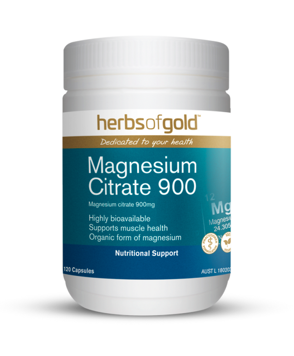 Herbs of Gold Magnesium Citrate 900 120 cap
