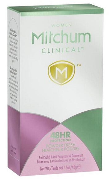 Mitchum For Women Clinical Soft Solid Deodorant Powder Fresh 45g