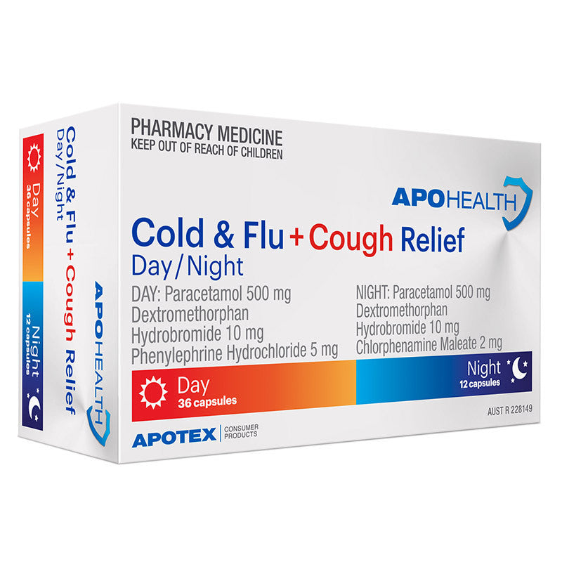 ApoHealth Cold & Flu + Cough Relief Day/Night 48 Capsules Michael's