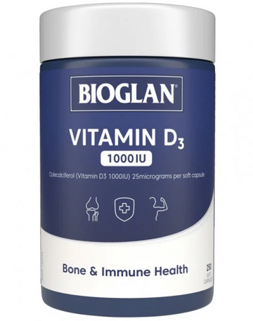 Bioglan Vitamin D3 1000IU 250 Capsules