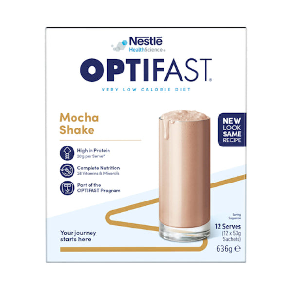 Optifast VLCD Shake Mocha 53g Sachets 12