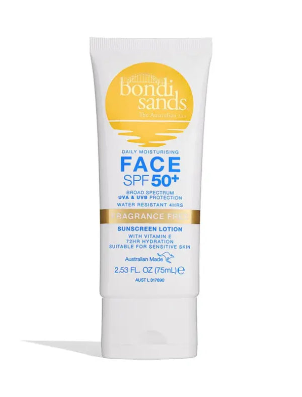 Bondi Sands SPF 50+ Fragrance Free Face Sunscreen Lotion 75ml