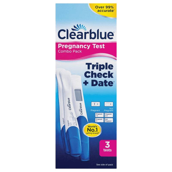 Clearblue Pregnacy Test Triple Check 3 pack