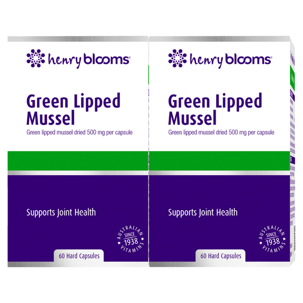 Henry Blooms Green Lipped Mussel Twin Pack (2 X 60 Capsules)