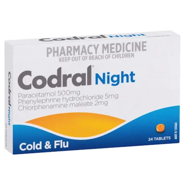 Codral PE Night  24 Tablets