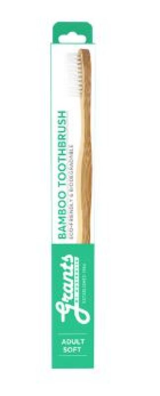 Grants Of Australia Biodegradable Bamboo Toothbrush Adult Soft