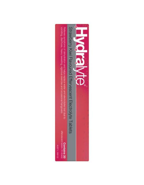 Hydralyte Effervescent Tablets Straw Kiwi 20's