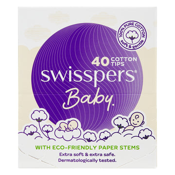 Swisspers Cotton Paper Tips 40