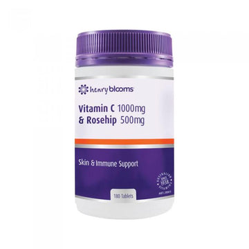 Henry Blooms Vitamin C 1000mg & Rosehip 500mg 180 Tablets