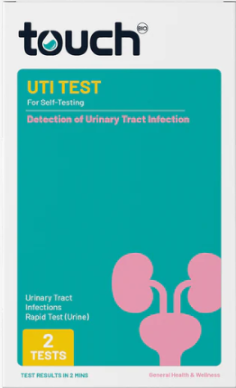 TouchBio UTI Test - Urinary Tract Infections - 2 Tests