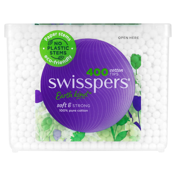 Swisspers Cotton Tips Paper Stems 400pk