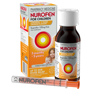 Nurofen Children 3 months-5 Years Orange Flavour 100mL