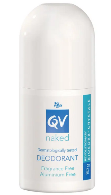 Ego QV Deodorant Roll-on Naked Aluminium 80g