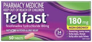 Telfast 180mg Tablets 50