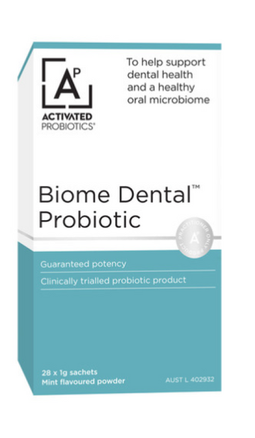 Activated Probiotics Biome Dental Probiotic Mint Sachets 1g x 28 Pack