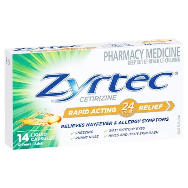 Zyrtec 10mg 14 Liquid Capsules