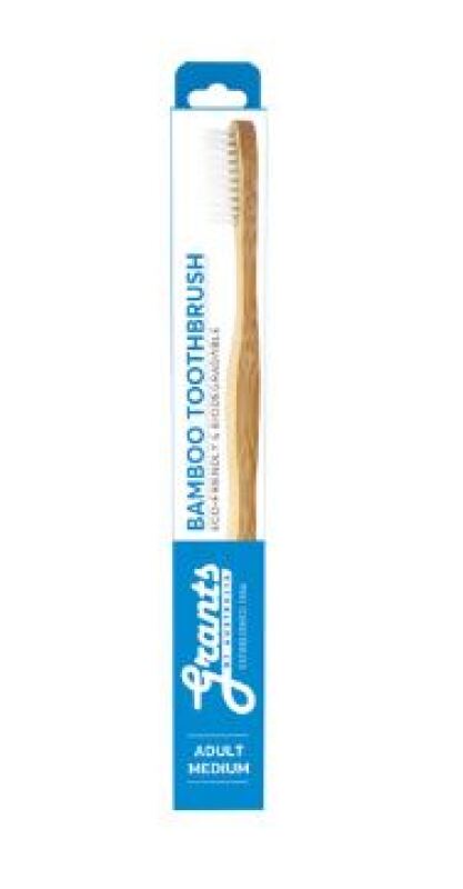 Grants Of Australia Biodegradable Bamboo Toothbrush Adult Medium