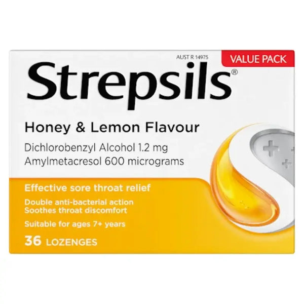 Strepsils Soothing Honey & Lemon Lozenges 36