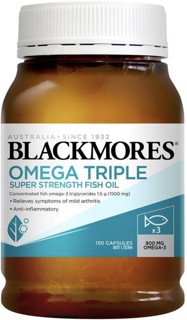 Blackmores Omega Triple Super Strength Fish Oil Capsules 150