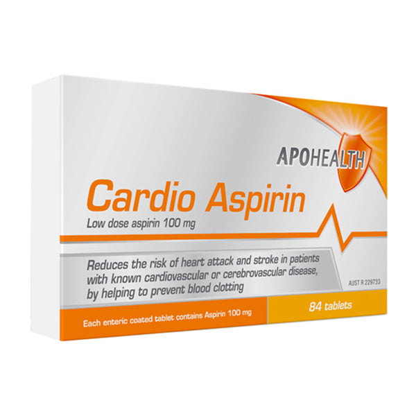 APOHealth Cardio Aspirin 100mg Tablets 84