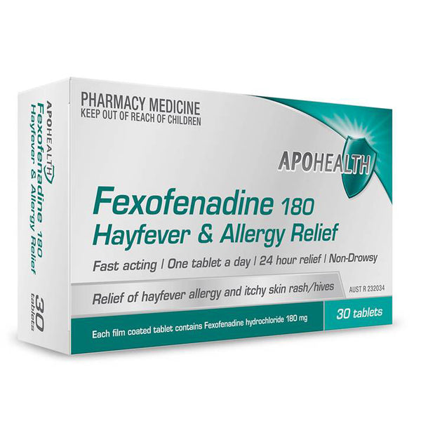 APOHealth Fexofenadine 180mg Tablets 50